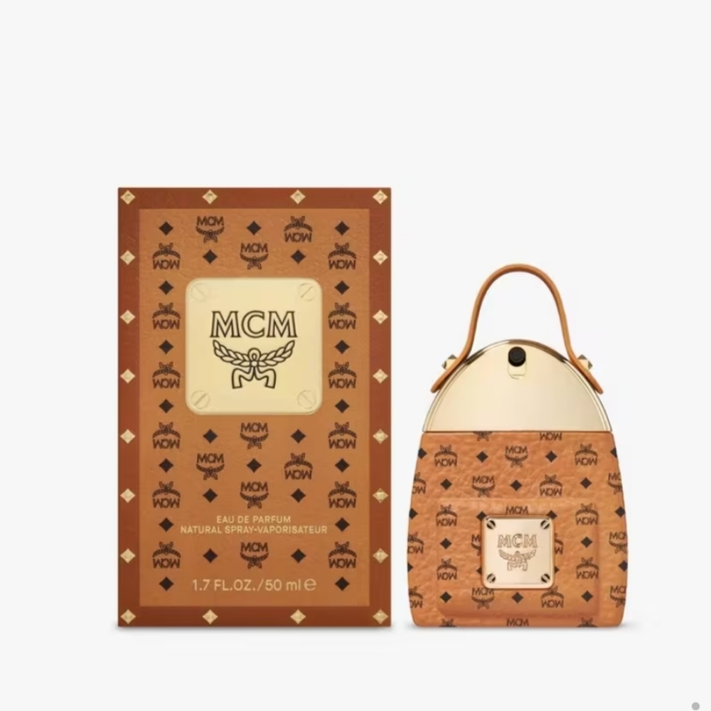 MCM Brown bag charm, tag pendent